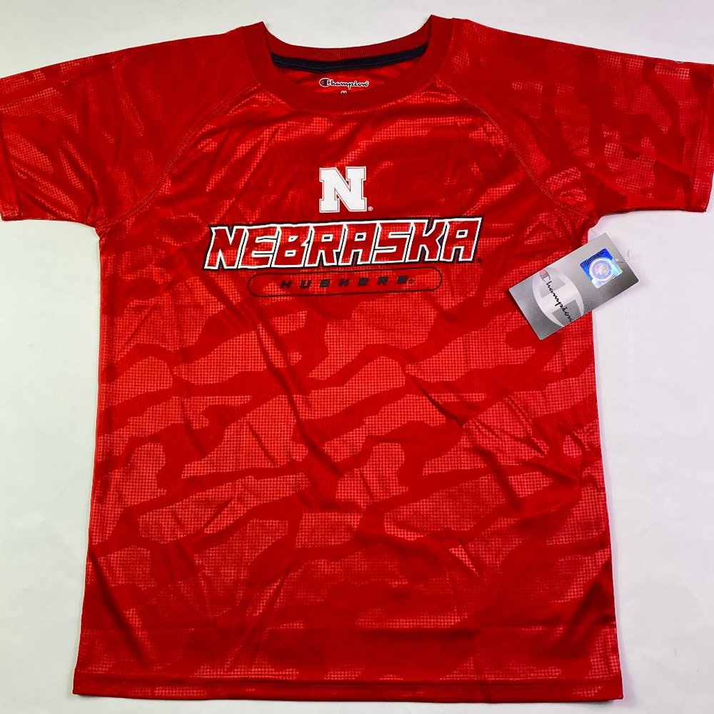 NWT Nebraska Huskers Boys Champion Athletic Shirt